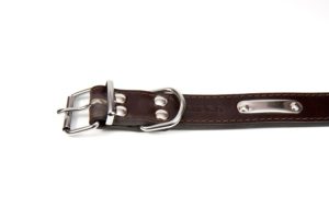 2-layered leather collar
