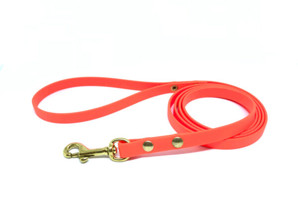 BioThane lead 13mm ORANGE BioThane поводок НЕОН-ОРАНЖЕВЫЙ 16мм — изображение 1