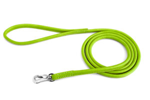 Round leather leash Ø4mm LIGHT GREEN