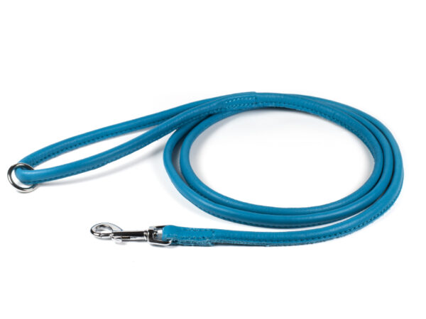 Round leather leash Ø4mm TURQUOISE - Image 1