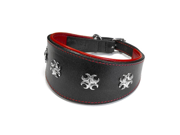 collar missy black-red Collar MISSY with lining 45cm - Image 1