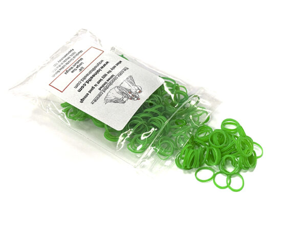 Large hot green Lainee latex bands Large 10mm - HOT GREEN - Image 1