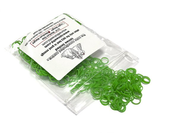 Lainee latex bands Medium 8mm - HOT GREEN - Image 1