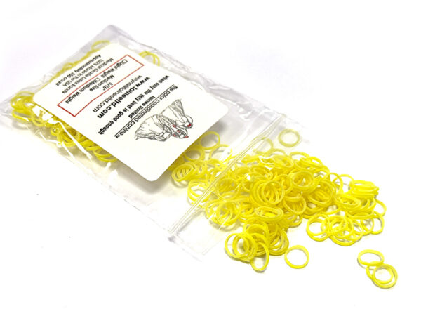 Lainee latex bands Medium 8mm - HOT YELLOW NEON - Image 1