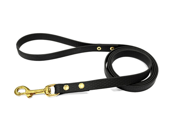 biothane hexa black messing BioThane jalutusrihm HEXA - MUST - Image 1