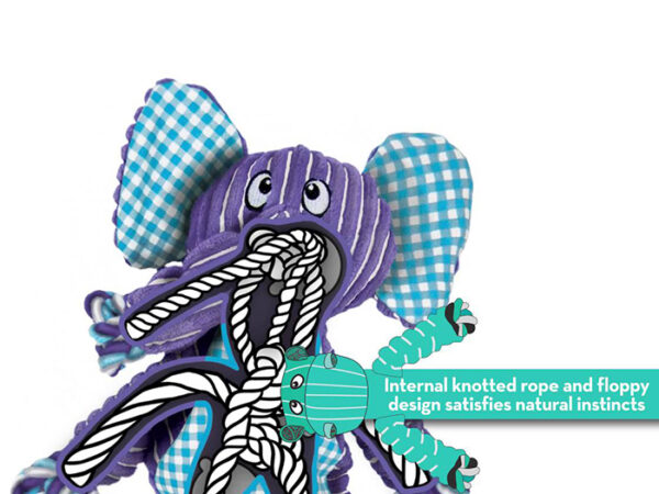 KONG Floppy Knots Hippo M/L - Image 2
