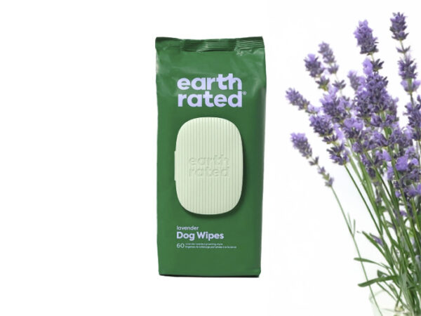 Biobased Dog Wipes LAVENDER 60pcs - Image 1