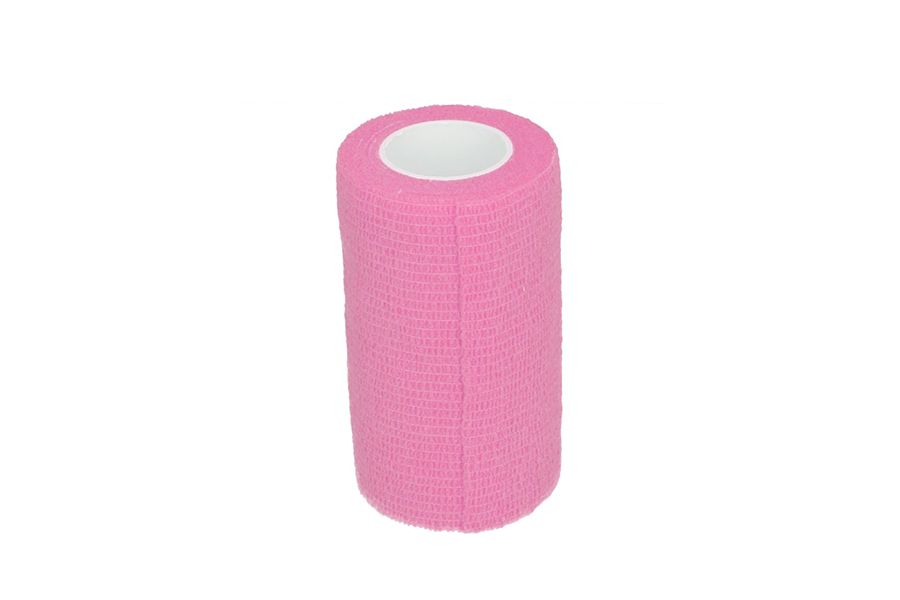 bandage 10cm pink Bandage Animal Profi – Isekinnituv Side Karva Fikseerimiseks ROOSA - Pilt 1