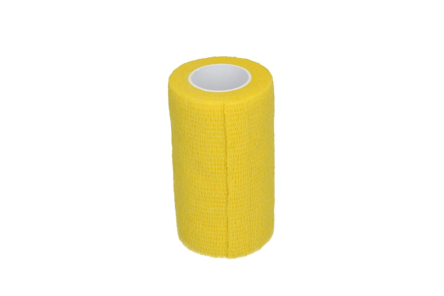 bandage 10cm yellow Bandage Animal Profi – Isekinnituv Side Karva Fikseerimiseks KOLLANE - Pilt 1