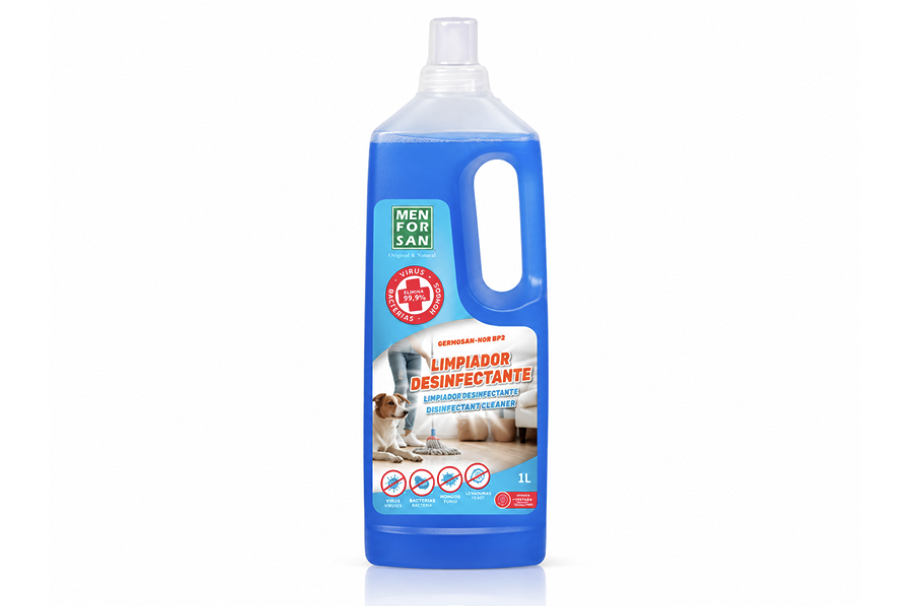 menforsan blue Menforsan Disinfectant Cleaner 1 L – Дезинфектант — изображение 1